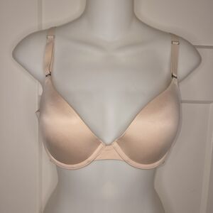 Soma Vanishing Back Push Up Bra Nude Beige 34C Smooth Seamless Underwire